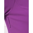 thumbnail image 5 of INSPIRE CHIC Women's Long Sleeve Dress Wedding Guest Formal Cocktail Crewneck A-Line Maxi Dress XL Purple, 5 of 6