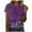 Purple, variant on Womens Basic Tees Polyester Cotton Crewneck T-Shirts Floral Print Short Sleeve Casual Summer Tops (XL, Purple 02)