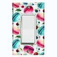 thumbnail image 1 of Metal Light Switch Plate Cover Macaroon Fruit Leaves French Desserts CAK016, 1 of 13