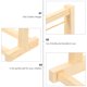 thumbnail image 4 of percha de ropa para muñecas, soporte de madera para ropa de muñecas, accesorios de juguete para muñecas., 4 of 8