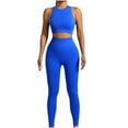 thumbnail image 2 of QUINDOS Yoga Pants for Women Set 2 Piece Workout Tank Tops and Full Length Tummy Control Sliming Leggings, 2 of 3