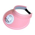 thumbnail image 2 of Sombrero de visera con ventilador, sombrero de ventilador de refrigeración, 3 velocidades, gorras para exteriores, visera portátil Rosa jinwen Sombrero de enfriamiento del ventilador, 2 of 8