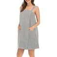 thumbnail image 3 of Liacowi Women Robe Dress Soft Sleeveless Lightweight Bathrobe Loose Slip Dress Nightwear, 3 of 5