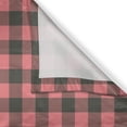 thumbnail image 3 of Ambesonne Plaid Kitchen Curtains, Lumberjack Buffalo Checks Art, 55"x39", Charcoal Grey and Pastel Pink, 3 of 3