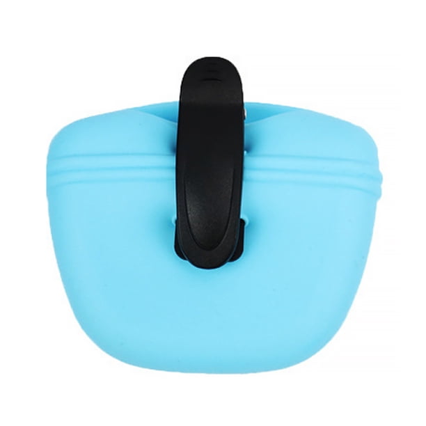 Greeniant Bolsa de cintura elástica para entrenamiento de mascotas, bolsa de almacenamiento portátil de gran capacidad para alimentación, contenedor, Suministros para perros Azul Greeniant PT003623-01