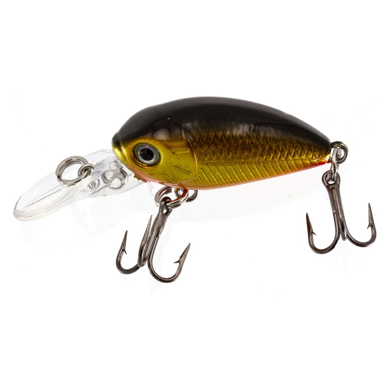 Ozark Trail Mini Crankbait Fishing Lure 1/11 Ounce Gold Black