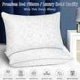 Shredded Memory Foam Pillows, Medium Firm King Size Pillows 2 Pack