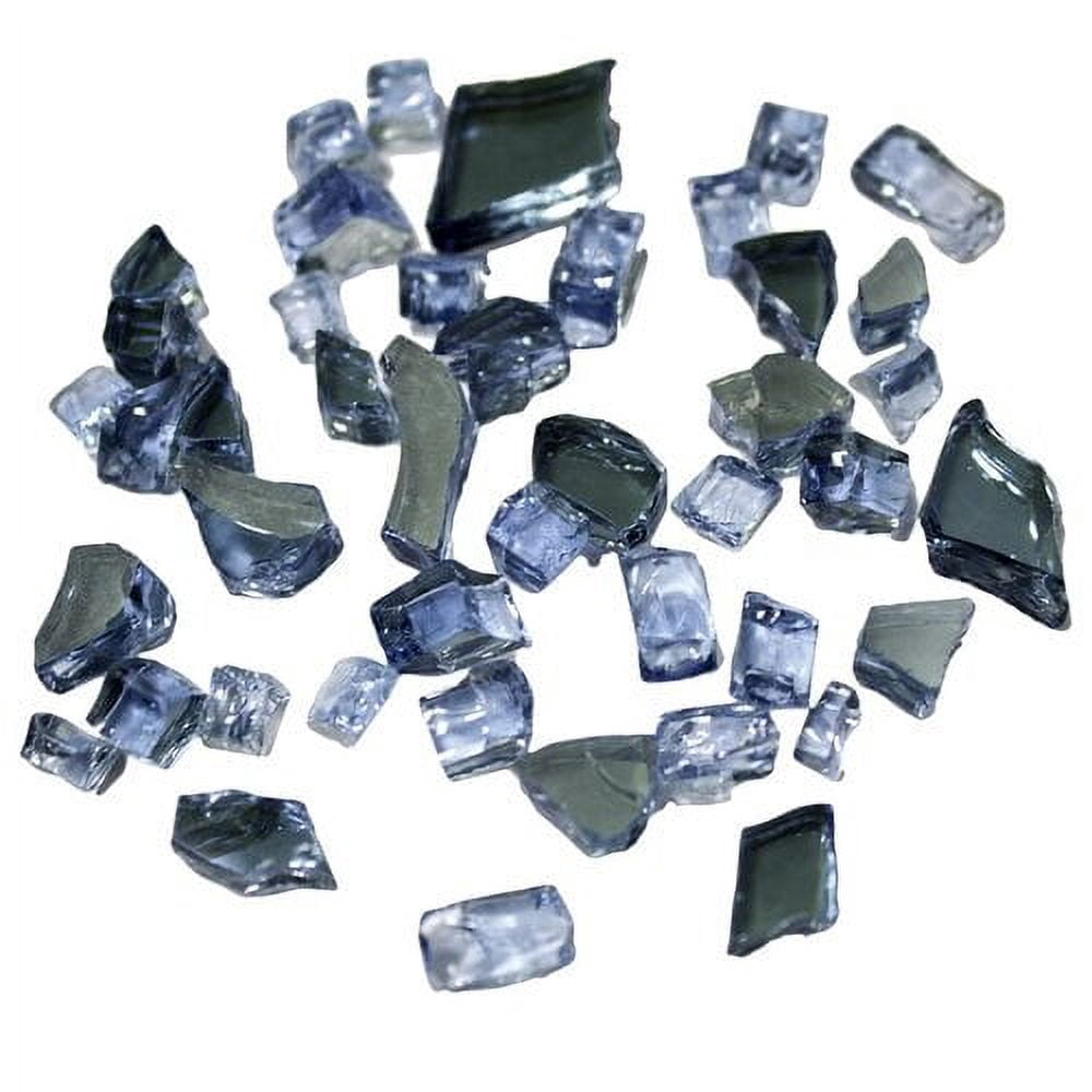 AZ Patio Heaters 20lbs Reflective Fire Glass - Sky Blue