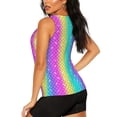 thumbnail image 3 of Haiem Rainbow Scales2 Workout Tank Tops for Women, Athletic Sports Slim-Fit Tank Tops, Compression Sleeveless Dry Fit Shirts,Athletic Shirt-Medium, 3 of 9