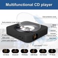 thumbnail image 3 of Reproductor de CD portátil y de pared con Bluetooth 5.1, radio FM, altavoces Hi-Fi duales, pantalla LED y mando a distancia, 3 of 7