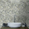 thumbnail image 2 of Grey Pebble Mosaic, Tumbled Stone Backsplash Tiles for Kitchen Walls, Shower and Bathroom Floors, and Outdoor Areas (12" X 12"), 2 of 18
