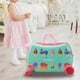 thumbnail image 4 of Maleta para montar para niños,Equipaje de mano con ruedas,Equipaje rígido con carrito portátil ligero para regalo de Festival para niños Helado verde, 4 of 4