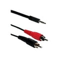 thumbnail image 6 of QVS 3ft 3.5mm Mini-Stereo Male to Dual-RCA Male Speaker Cable, 6 of 7