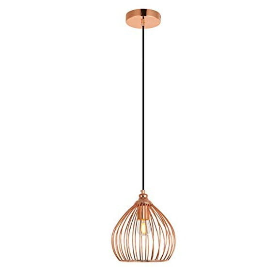 7.9 in. 1-Light Pendant in Copper