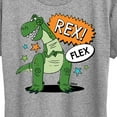 thumbnail image 3 of Toy Story - Rex Flex - Women's Short Sleeve Graphic T-Shirt, 3 of 5