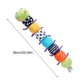 thumbnail image 5 of Baby Toy Music Caterpillar Multicolor Baby Toy Fold Rattle Soft Tape Ruler Design, Bells and Rattles Educational Toddler Plush Toys, for Tummy Time Newborn 0-3-6-12 Months Boys, Girls, 5 of 9