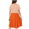 thumbnail image 5 of Tranfacy Robe d'Été pour Filles, Robes pour Filles Taille 10-12, Robe Trapèze à Rayures à Manches Courtes et Col Rond pour Adolescentes et Enfants avec Poches, 5 of 5