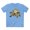 Carolina Blue, variant on Animal Shirt, Shirt with Animals, Tee Shirt with Antique Animal Medallion