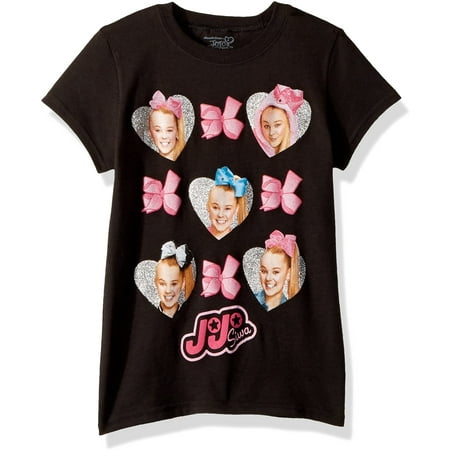 Jojo Siwa Girls Big Faces Bows Short Sleeve T-Shirt | Walmart Canada