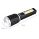 thumbnail image 1 of Deslumbrante linterna LED con zoom telescópico grande T6, carga por USB, iluminación de emergencia para exteriores de largo alcance, 1 of 5