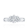 thumbnail image 4 of Certified Pear Lab Grown Diamond Engagement Ring, 0.6 Carat - EF-VS Quality - With Jewelry Box, 14K White Gold, US 4.00, 4 of 8
