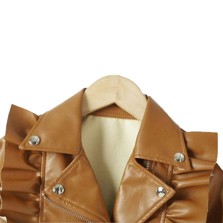 Ruffle Zipper Short Coat Outerwear Ruffle Zipper Short Coat Outerwear