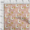 thumbnail image 1 of oneOone Cotton Flex Peach Fabric Cactus & Sheep Diy Clothing Quilting Fabric Print Fabric By Yard 40 Inch Wide, 1 of 4