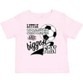 thumbnail image 3 of Inktastic Little Brother and Biggest Fan Soccer Player Boys Baby T-Shirt, 3 of 5