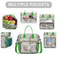 thumbnail image 2 of Pioneer Flower Floral Print Pattern Womens Lunch Box for Work,Insulated Large Lunch Bag for Tween and Teen,Loncheras Para Mujer,Leakproof Adult Lunch Bag for Work,Beach,Travel,Picnic,Camping, 2 of 7