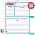 thumbnail image 2 of 321Done Tarjetas De Recetas Pequeñas De 3 X 5 (Juego De 50) – Mason Jar – Cartulina Gruesa De Doble Cara Premium – Hecho En Estados Unidos – Notas Rústicas De Color Rosa Y Verde Azulado De, 2 of 5