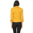 thumbnail image 3 of Women's Elegant Long Sleeve Blazer – Solid Button-Front Casual Style, 3 of 4