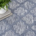 thumbnail image 5 of Nourison Easy Care 5' x 7' Denim Blue Modern Flatweave Indoor/Outdoor Rug, 5 of 14