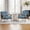 Rustic Blue, variant on Ebello Rustic Mid-Century Modern Accent Chair,Fabric Upholstered Armchair,Wood FrameSingle Sofa (1-Pack,Blue)