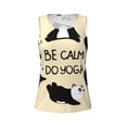 thumbnail image 4 of Haiem Panda Doing Yoga Workout Tank Tops for Women, Athletic Sports Slim-Fit Tank Tops, Compression Sleeveless Dry Fit Shirts,Athletic Shirt-Medium, 4 of 9