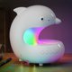 thumbnail image 2 of Luz nocturna inalámbrica, lámpara de ambiente con altavoz Bluetooth, lámpara de mesita de noche con cambio de color RGB, recargable por USB, 7 colores, temporizador, control táctil, para decoración d, 2 of 7