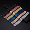 thumbnail image 4 of Correa de metal Milan con cierre a presión compatible con Huawei GT2 3 Three Star Galaxy Watch 3 Correa de acero, 4 of 6