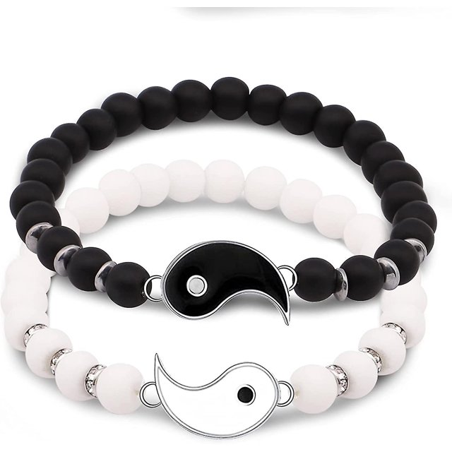 Pulsera Yin Yang YONGSHENG a juego para amistad