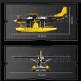 thumbnail image 4 of Vehículo de la Fuerza Aérea para niños, helicóptero militar, avión técnico WW2, avión de guerra del Ejército Jet Moc, modelo de bloques de construcción, juguetes para niños, 2023, 4 of 4