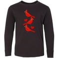 thumbnail image 3 of Inktastic Cardinal Cute Bird Watching Long Sleeve Youth T-Shirt, 3 of 5