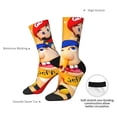 thumbnail image 5 of Lsque Sml Jeffy Printed Men's Crew Socks, Soft Durable Breathable Moisture-Wicking with Odor Control Cotton socks, 5 of 7