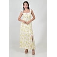 thumbnail image 5 of Vestido midi estampado floral Roman Fashion /Juvenil, 6236 (Amarillo) blanco CH, 5 of 5