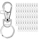 thumbnail image 1 of Juego De Cierre De Pinza De Langosta, Rodamiento De Carga, Gancho De Presión Giratorio, Manualidades Diy, Llavero De Metal, Gancho A Prueba De Herrumbre 50 Uds. De Ganchos + 50 Uds. De Anillos Vogacara HA021475-00, 1 of 6
