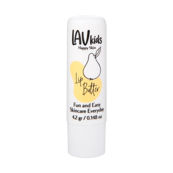 Lav Kids Nourishing Lip Butter bálsamo infantil natural suavemente perfumado Manteca de labios ultrahidratante para pieles sensibles Tratamiento labial intensivo para niños probado y aprobado por pedi