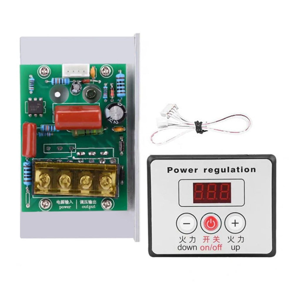 6000W Thyristor Voltage Regulator High Power Oven Thermostat Controller AC 220V