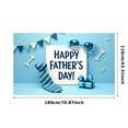 thumbnail image 3 of Striped Tie Happy Father's Day Banner Gift Box Celebration Backdrop for Father's Day Party Decoration Event Celebration, 3 of 8