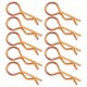 thumbnail image 2 of 10 pcs RC Car Shell Clip RShape Metal Body Clips Pins for 1/5 1/6 1/8 1/10 RC Car (bronze color), 2 of 5