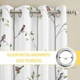 thumbnail image 6 of Sparrow Kitchen Curtains Window Panels, Spring Birds on The Branches Vintage Country Insulated Window Treatment Curtain, Grommet Curtains for Bedroom/Living Room/Bathroom, 2 Piece 52"Wx45"L, 6 of 8