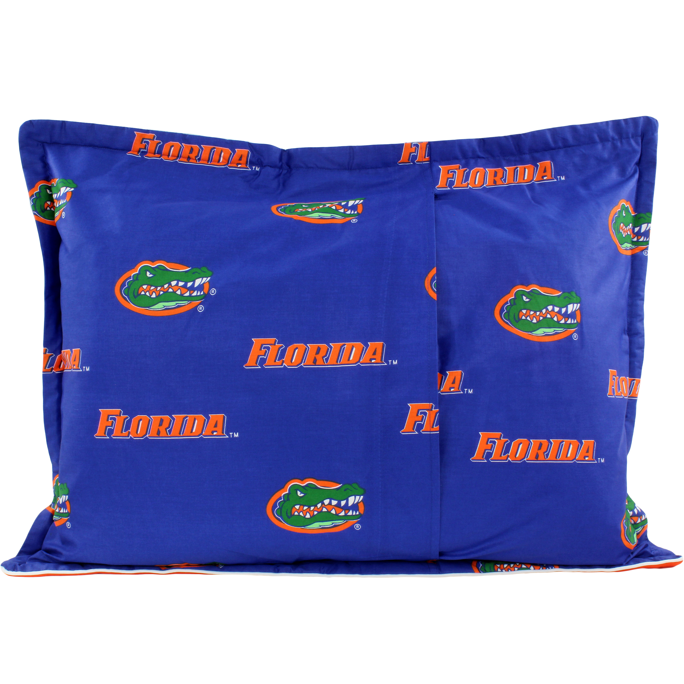 Florida Gators 2 Pc Reversible Cotton Comforter Set, 1 Comforter, 1 Sham, Twin