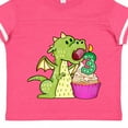 thumbnail image 4 of Inktastic Dragon Cupcake 3rd Birthday Boys or Girls Toddler T-Shirt, 4 of 5