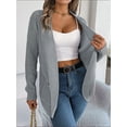 thumbnail image 5 of KelaJuan Women’s Open Front Knit Cardigan Long Sleeve Solid Color Pocket Sweater Loose Fall Tops, 5 of 6